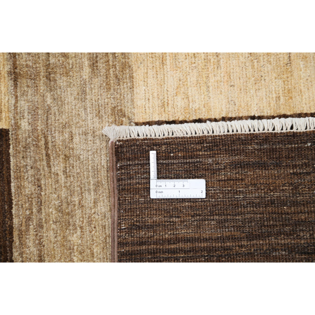 Modcar 7' 10" X 9' 3" Hand-Knotted Wool Rug 7' 10" X 9' 3" (239 X 282) / Brown / Brown