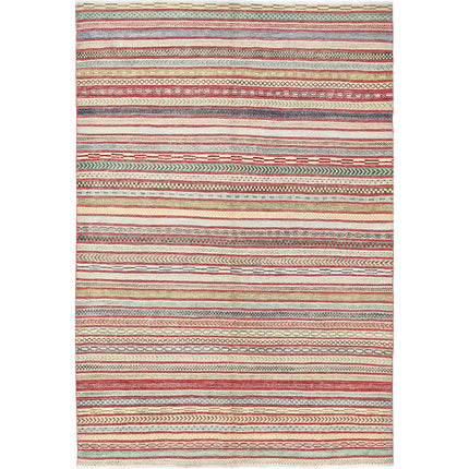 Berjesta 6' 6" X 9' 5" Hand-Knotted Wool Rug 6' 6" X 9' 5" (198 X 287) / Multi / Multi