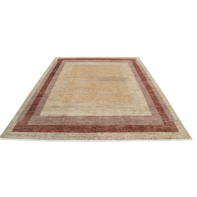 Modcar 8' 4" X 9' 10" Hand-Knotted Wool Rug 8' 4" X 9' 10" (254 X 300) / Brown / Brown