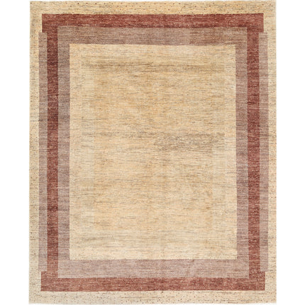 Modcar 8' 4" X 9' 10" Hand-Knotted Wool Rug 8' 4" X 9' 10" (254 X 300) / Brown / Brown