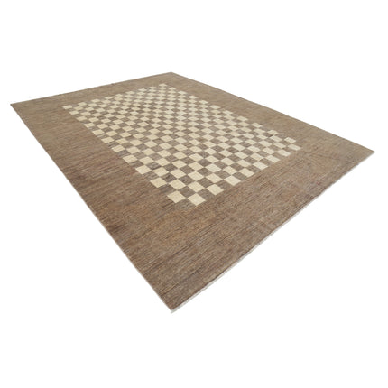 Modcar 8' 11" X 11' 7" Hand-Knotted Wool Rug 8' 11" X 11' 7" (272 X 353) / Brown / Brown