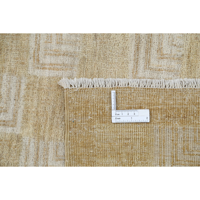 Modcar 6' 1" X 7' 10" Hand-Knotted Wool Rug 6' 1" X 7' 10" (185 X 239) / Gold / Gold