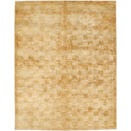 Modcar 6' 1" X 7' 10" Hand-Knotted Wool Rug 6' 1" X 7' 10" (185 X 239) / Gold / Gold