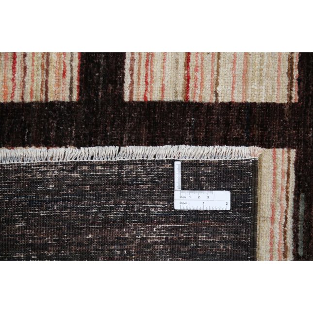 Modcar 6' 8" X 7' 11" Hand-Knotted Wool Rug 6' 8" X 7' 11" (203 X 241) / Multi / Brown