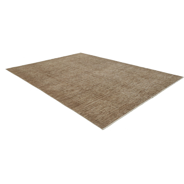 Modcar 8' 2" X 11' 1" Hand-Knotted Wool Rug 8' 2" X 11' 1" (249 X 338) / Brown / Brown