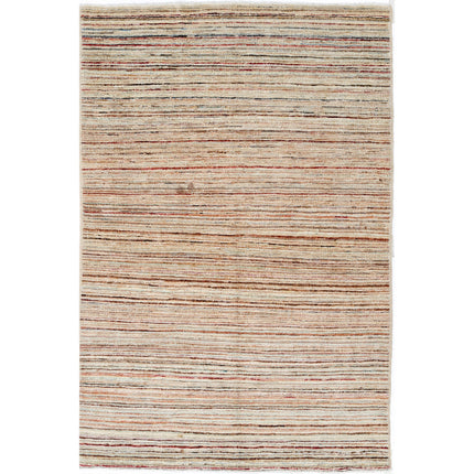 Modcar 3' 9" X 5' 8" Hand-Knotted Wool Rug 3' 9" X 5' 8" (114 X 173) / Multi / Multi