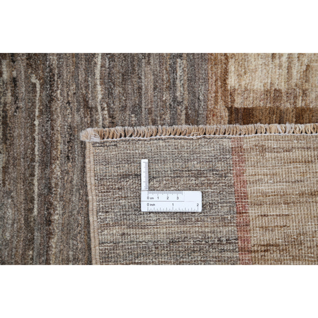 Modcar 5' 0" X 6' 7" Hand-Knotted Wool Rug 5' 0" X 6' 7" (152 X 201) / Brown / Grey