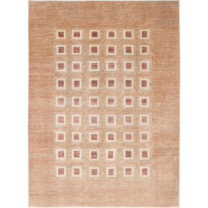 Modcar 9' 0" X 12' 1" Hand-Knotted Wool Rug 9' 0" X 12' 1" (274 X 368) / Brown / Brown