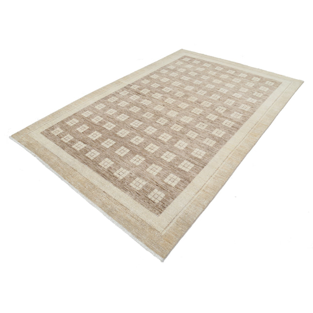 Modcar 5' 10" X 9' 0" Hand-Knotted Wool Rug 5' 10" X 9' 0" (178 X 274) / Brown / Brown