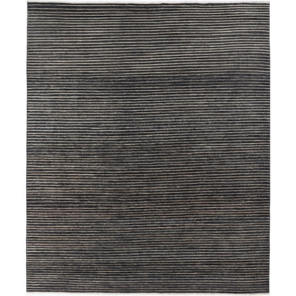 Modcar 8' 4" X 9' 11" Hand-Knotted Wool Rug 8' 4" X 9' 11" (254 X 302) / Black / Black