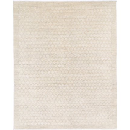 Modcar 7' 10" X 9' 9" Hand-Knotted Wool Rug 7' 10" X 9' 9" (239 X 297) / Ivory / Ivory