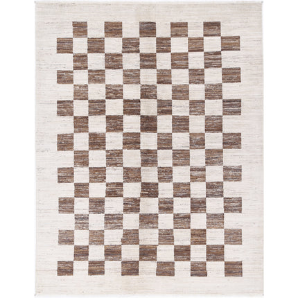 Modcar 5' 0" X 6' 5" Hand-Knotted Wool Rug 5' 0" X 6' 5" (152 X 196) / Brown / Brown