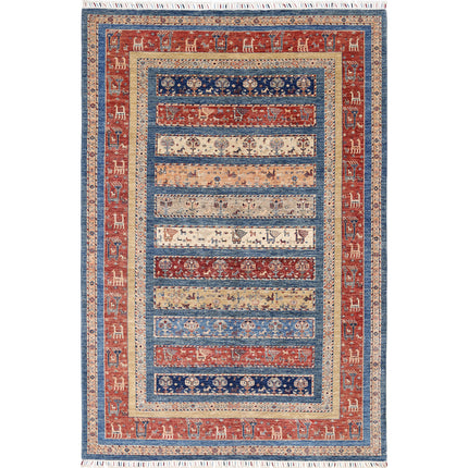 Khurjeen 6' 7" X 10' 0" Hand-Knotted Wool Rug 6' 7" X 10' 0" (201 X 305) / Multi / Multi