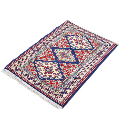 Kazak 2' 2" X 3' 0" Wool Hand Knotted Rug