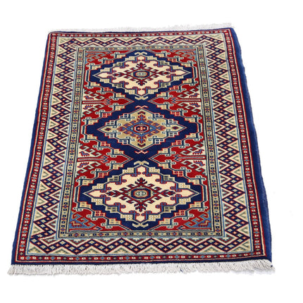 Kazak 2' 2" X 3' 0" Wool Hand Knotted Rug