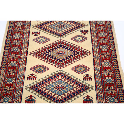 Kazak 2' 8" X 4' 0" Wool Hand Knotted Rug