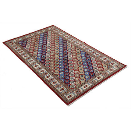 Kazak 3' 2" X 5' 1" Wool Hand Knotted Rug