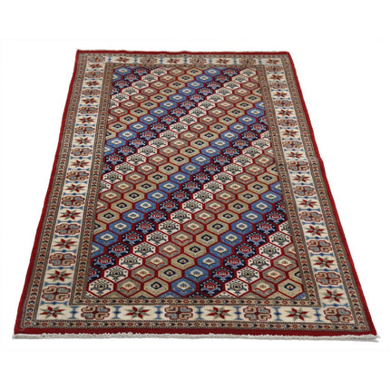 Kazak 3' 2" X 5' 1" Wool Hand Knotted Rug