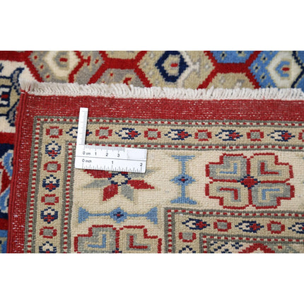 Kazak 3' 2" X 5' 1" Wool Hand Knotted Rug