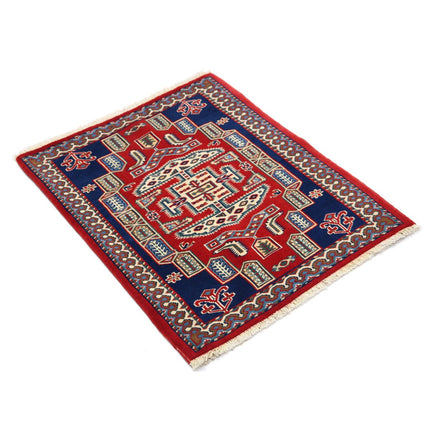 Kazak 2' 2" X 2' 7" Wool Hand Knotted Rug