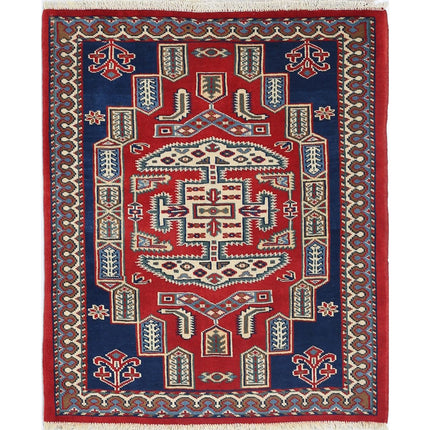 Kazak Wool Hand Knotted Rug IVA0001843 - Natalia Rugs