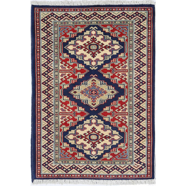 Kazak Wool Hand Knotted Rug IVA0001845 - Natalia Rugs