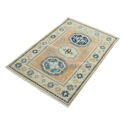 Kazak 2' 8" X 4' 1" Wool Hand Knotted Rug