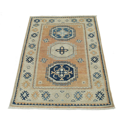 Kazak 2' 8" X 4' 1" Wool Hand Knotted Rug