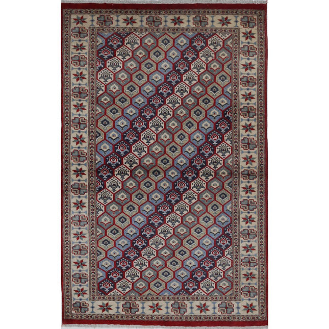 Kazak Wool Hand Knotted Rug IVA0002513 - Natalia Rugs