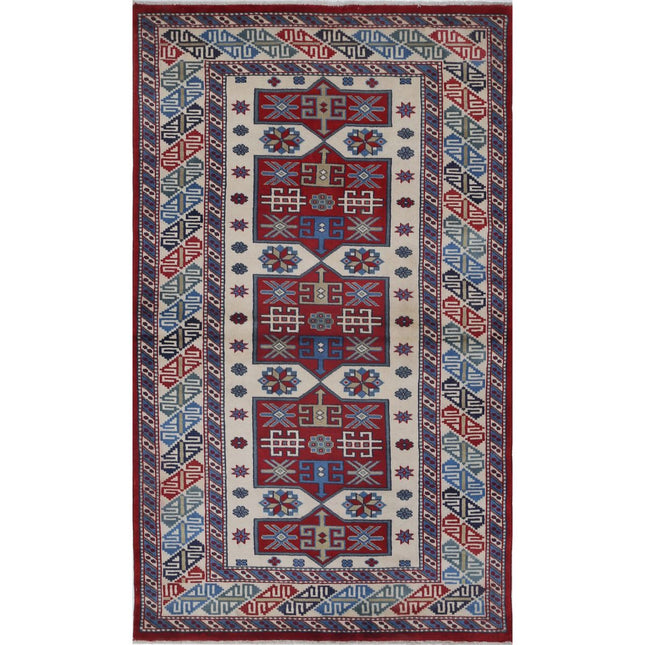 Kazak Wool Hand Knotted Rug IVA0002514 - Natalia Rugs