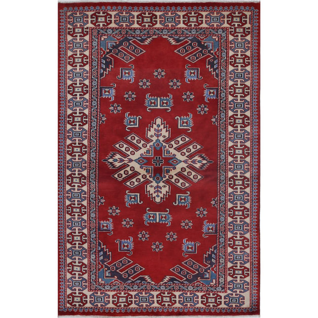 Kazak Wool Hand Knotted Rug IVA0002515 - Natalia Rugs