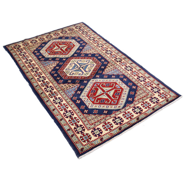 Kazak 3' 3" X 5' 0" Wool Hand Knotted Rug