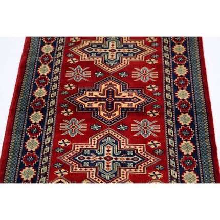 Kazak 2' 1" X 3' 0" Wool Hand Knotted Rug