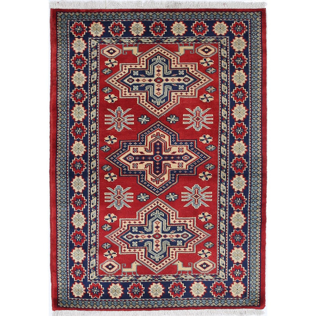 Kazak Wool Hand Knotted Rug IVA0002519 - Natalia Rugs