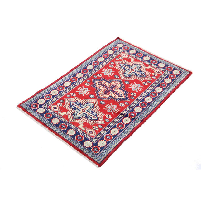 Kazak 2' 1" X 3' 1" Wool Hand Knotted Rug