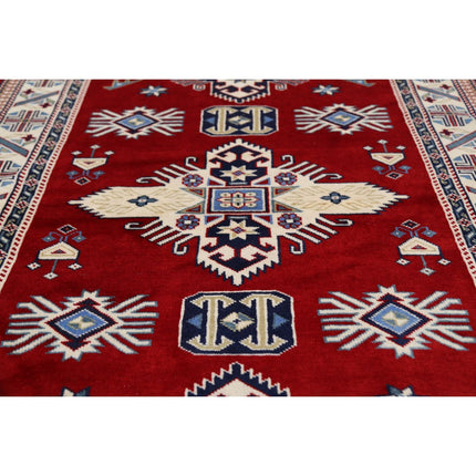 Kazak 3' 2" X 5' 1" Wool Hand Knotted Rug