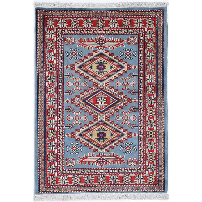 Kazak Wool Hand Knotted Rug IVA0002534 - Natalia Rugs