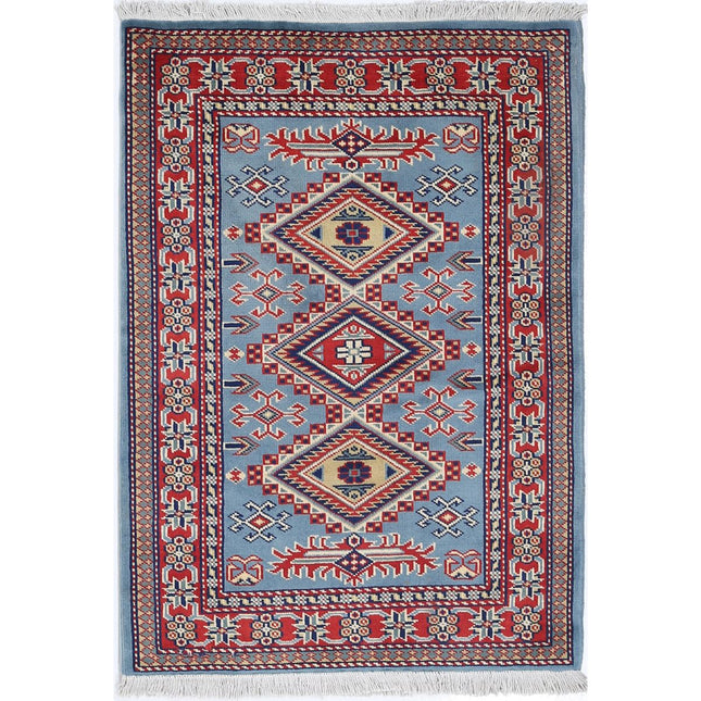 Kazak Wool Hand Knotted Rug IVA0002535 - Natalia Rugs