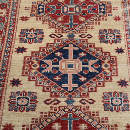 Kazak 2' 3" X 4' 0" Wool Hand Knotted Rug