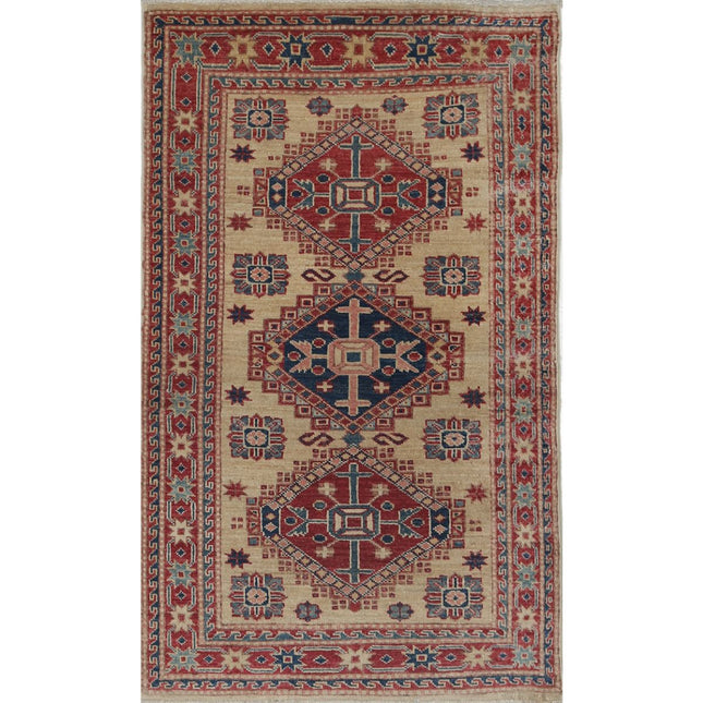 Kazak Wool Hand Knotted Rug IVA0004075 - Natalia Rugs