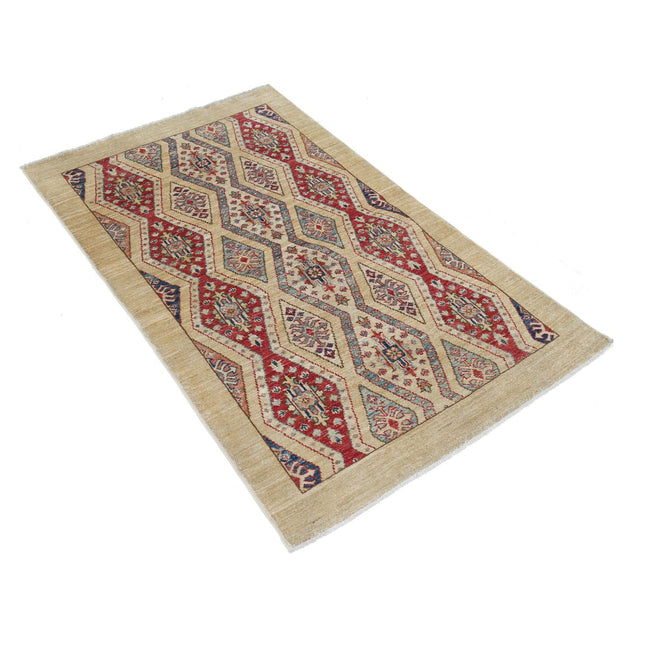 Kazak 3' 0" X 5' 1" Wool Hand Knotted Rug