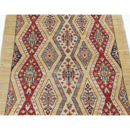 Kazak 3' 0" X 5' 1" Wool Hand Knotted Rug