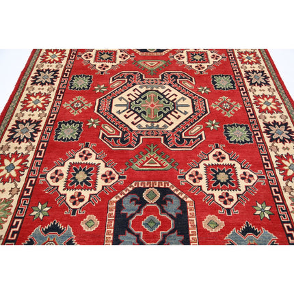 Kazak 6' 6" X 9' 6" Wool Hand Knotted Rug