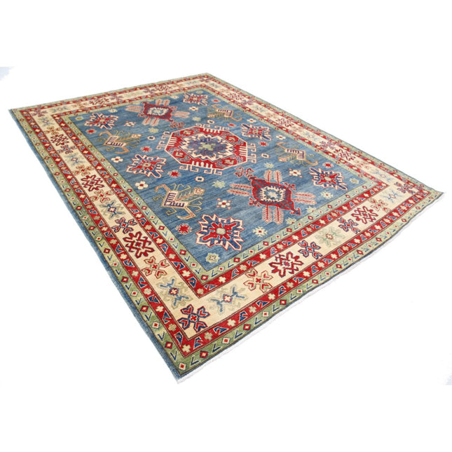 Kazak 7' 6" X 9' 9" Wool Hand Knotted Rug