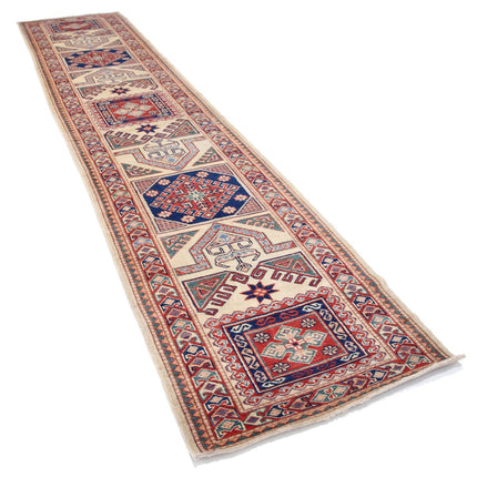 Kazak 2' 11" X 13' 9" Wool Hand Knotted Rug