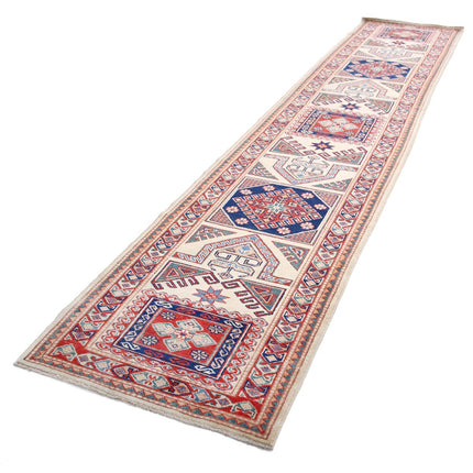 Kazak 2' 11" X 13' 9" Wool Hand Knotted Rug