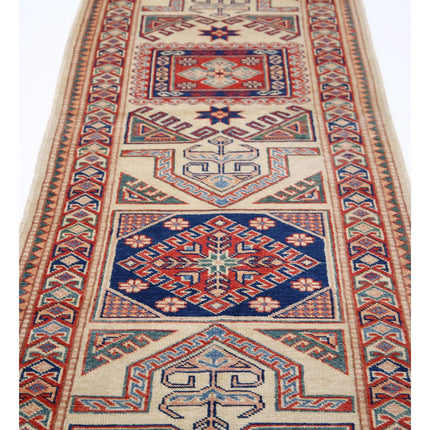 Kazak 2' 11" X 13' 9" Wool Hand Knotted Rug