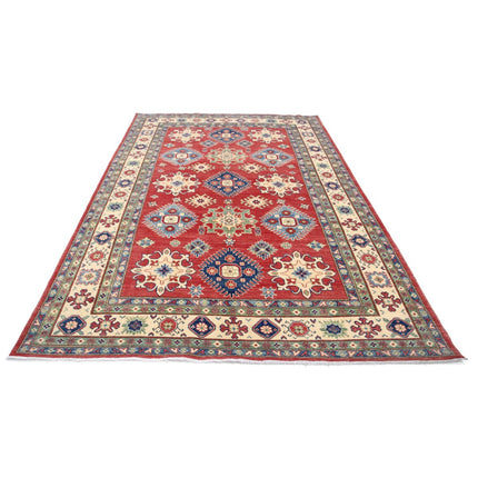 Kazak 6' 7" X 9' 11" Wool Hand Knotted Rug