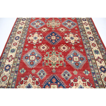 Kazak 6' 7" X 9' 11" Wool Hand Knotted Rug