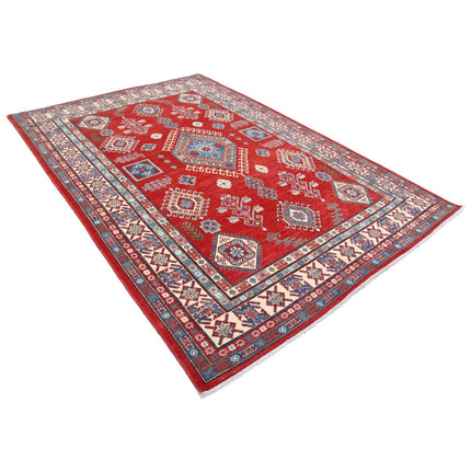 Kazak 6' 7" X 9' 7" Wool Hand Knotted Rug